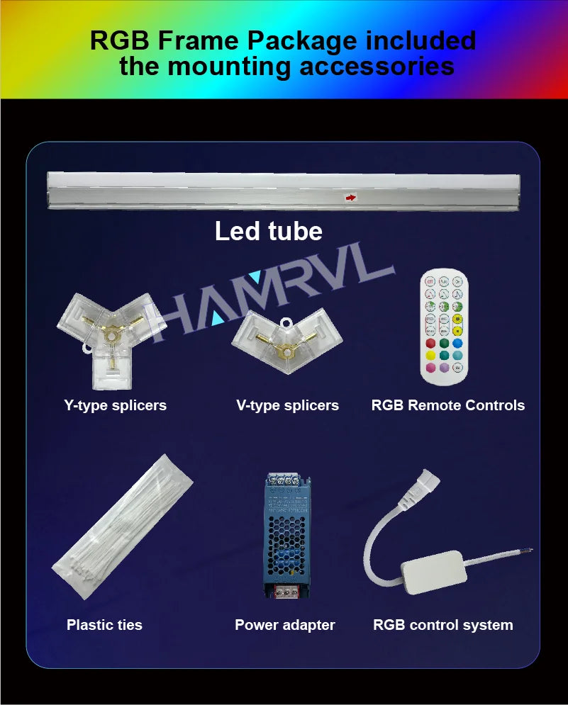 Two Bay Tri-Color Dimmable Hex Light, 3000K / 4000K / 6000K or RGB