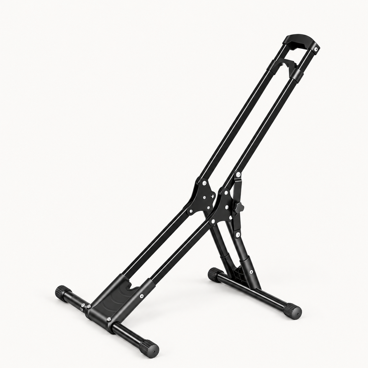 Foldable Bicycle Floor Stand, 20–29-Inch Wheels, Black