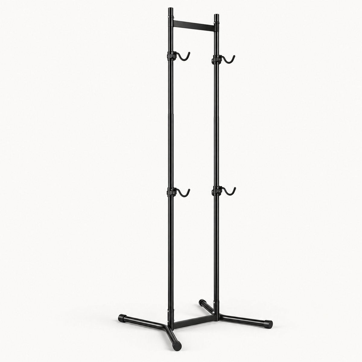 Freestanding Vertical Bike Storage Rack, 4 Bikes, Black