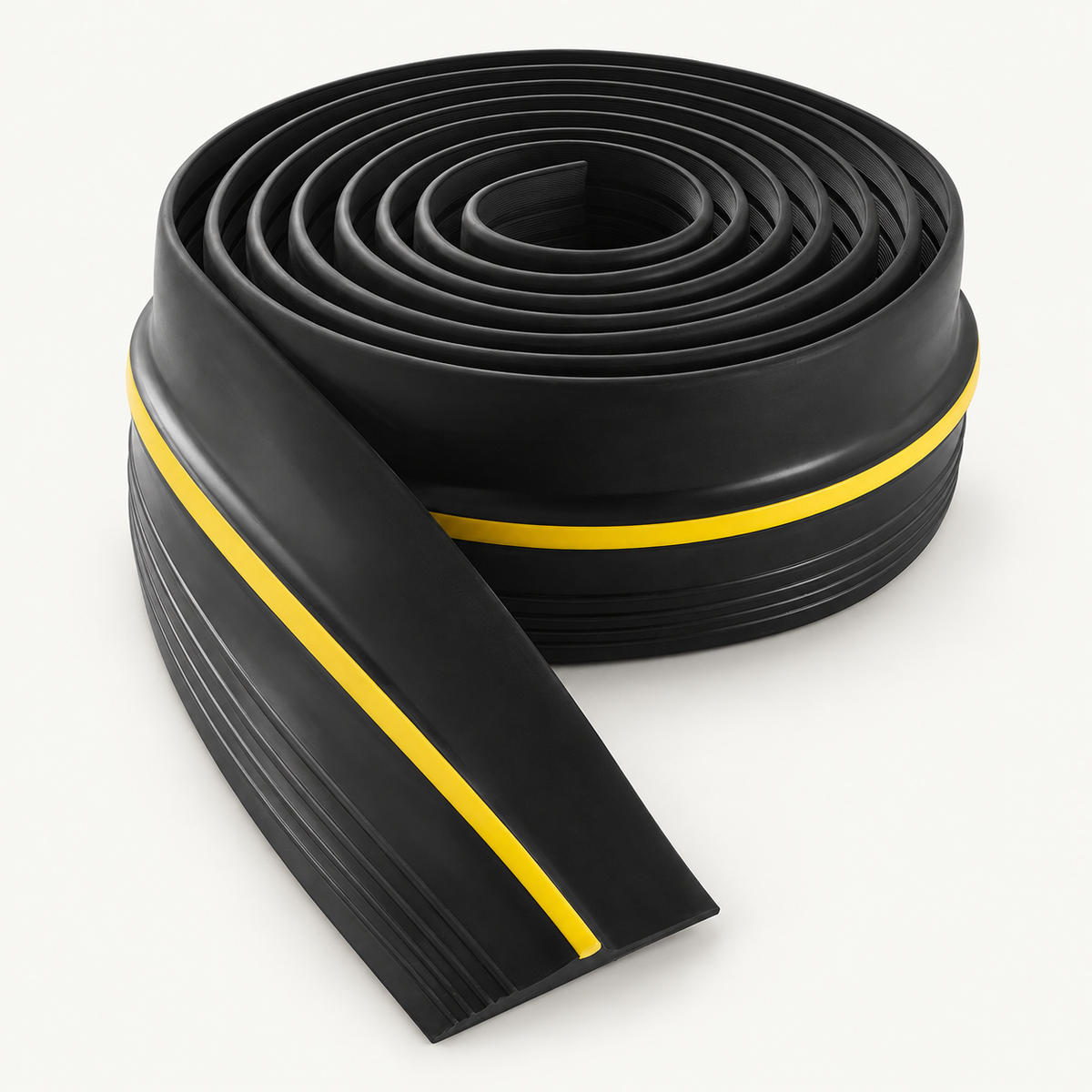Garage Door Threshold Seal with Adhesive, 12 ft, Black
