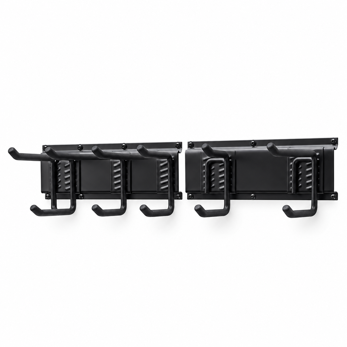33-Inch Garage Tool Wall Rack, 5 Hooks on white background