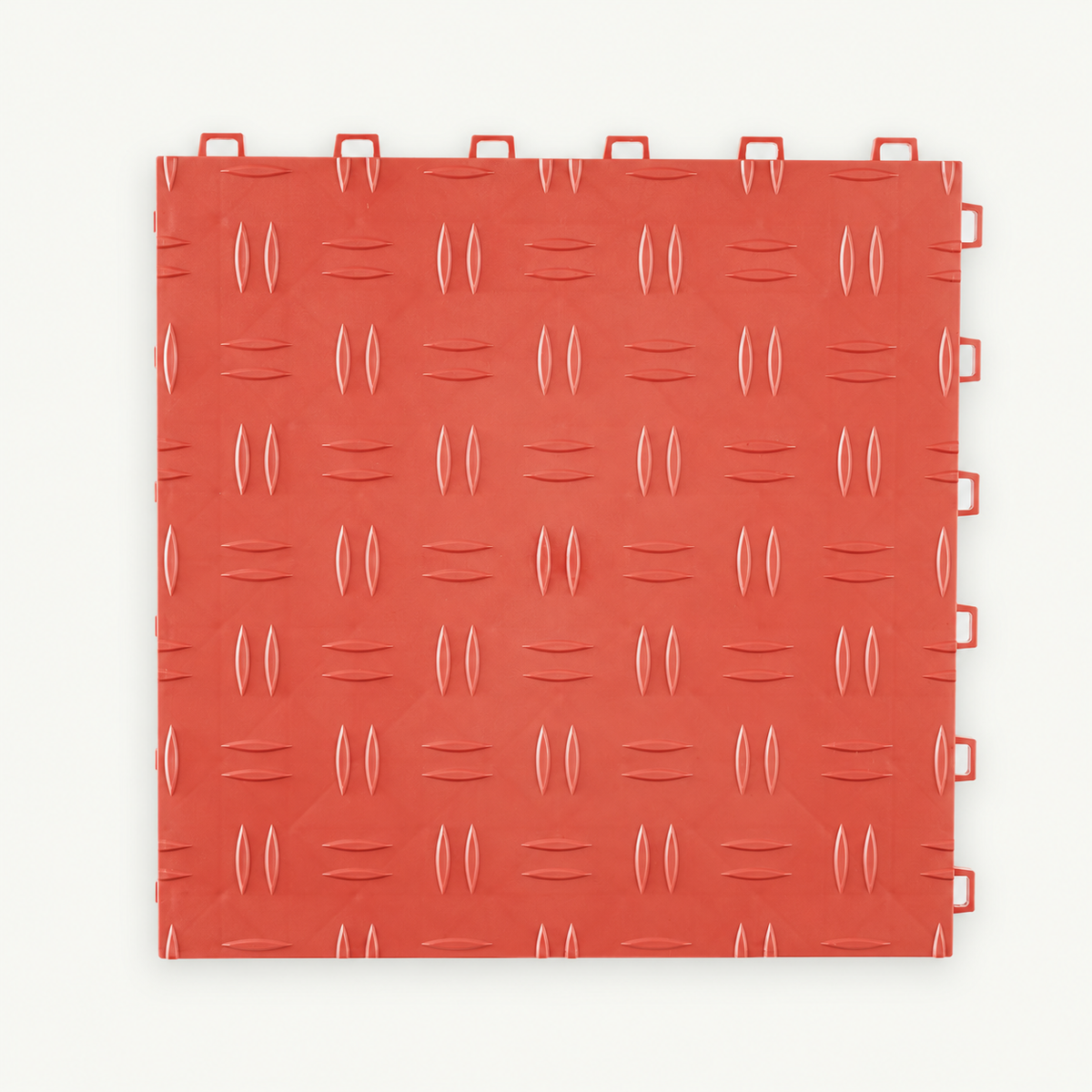 Interlocking Garage Floor Tiles, 25-Pack, Red