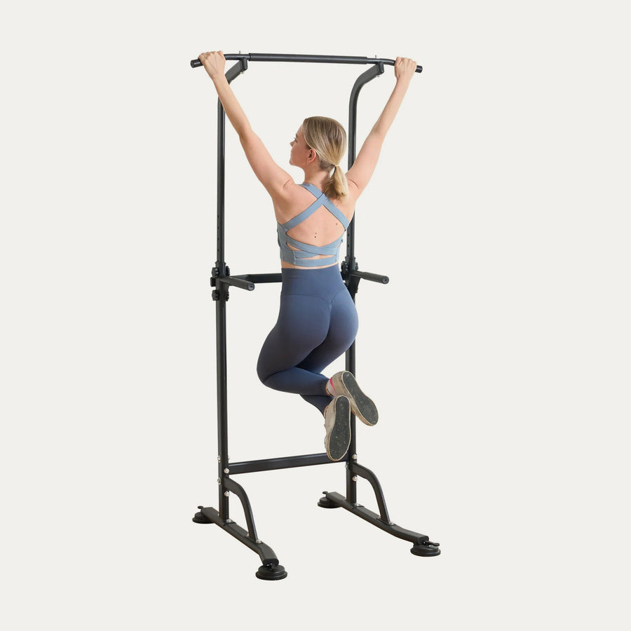 Adjustable Power Tower, Pull-Up Bar & Dip Station for Home Gym